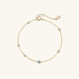 Multi Gemstone Station Bracelet