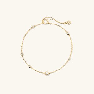 Multi Gemstone Station Bracelet