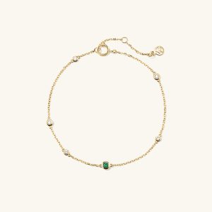 Multi Gemstone Station Bracelet