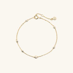 Multi Gemstone Station Bracelet