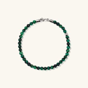 4mm Gemstone Beaded Bracelet