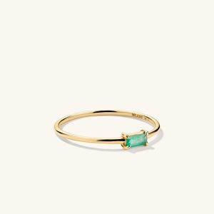 Baguette Gemstone Stacker Ring