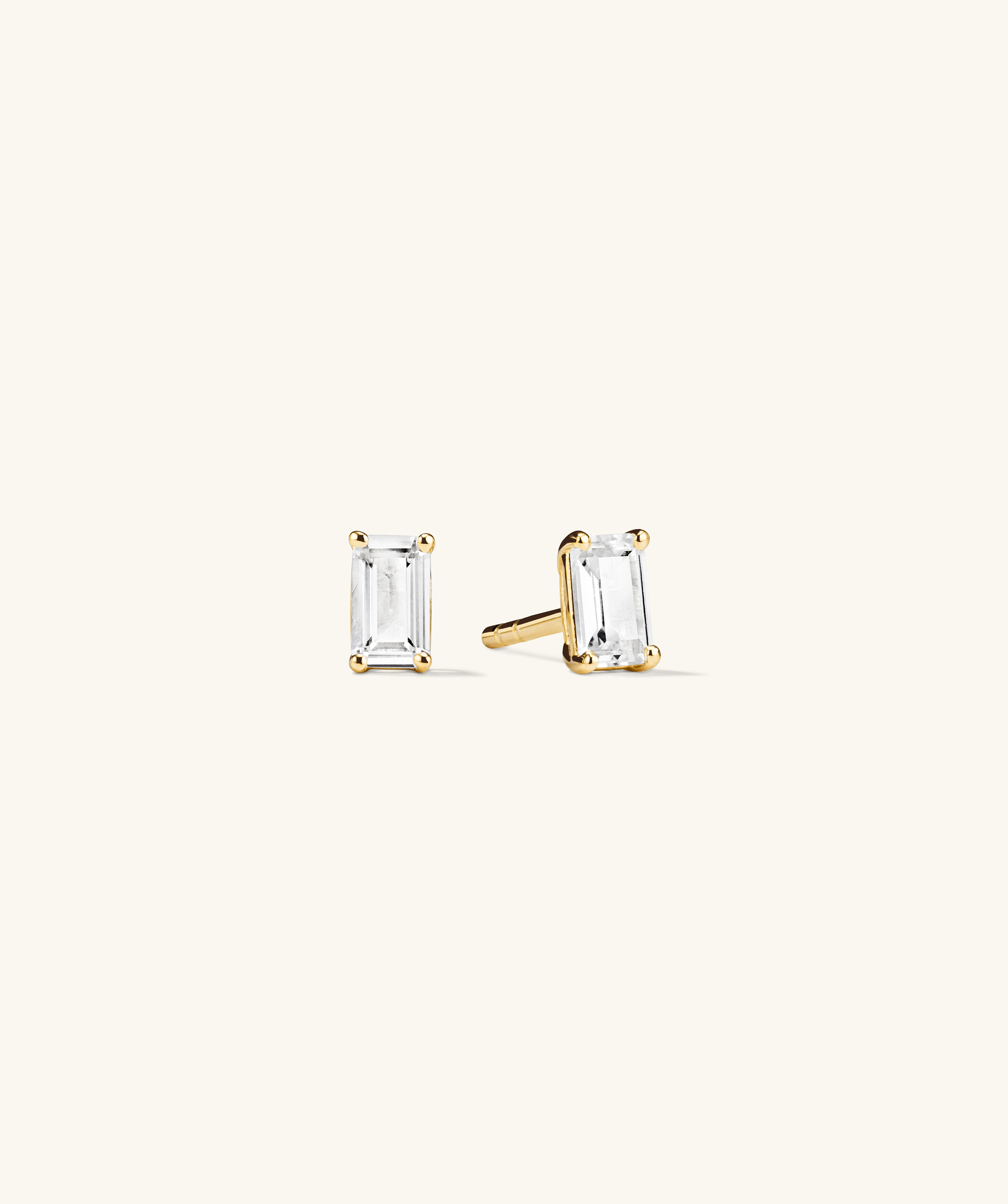LGS Emerald Cut Studs