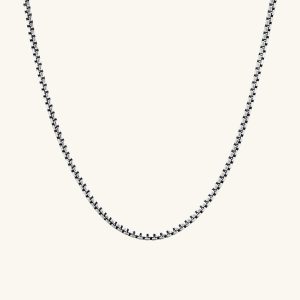 Round Box Chain Necklace