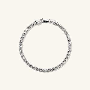 4mm Round Box Chain Bracelet