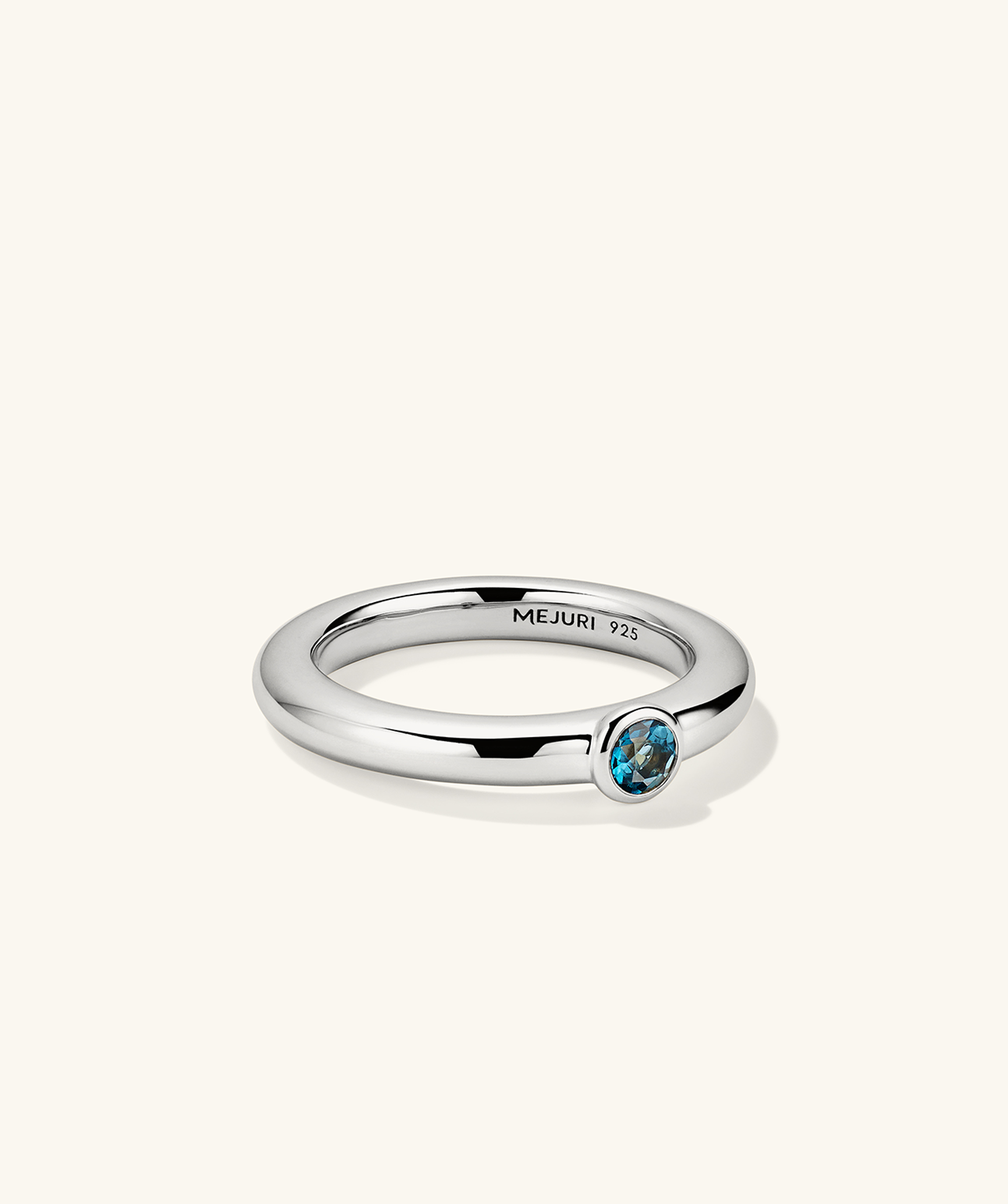 Gemstone Stacker London Blue Topaz