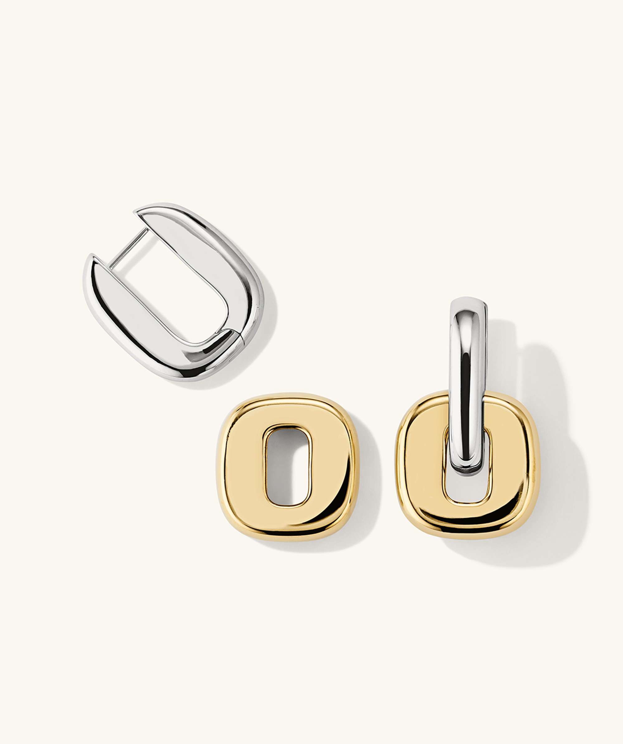 The New Hoop Silver Hoop Vermeil Charm