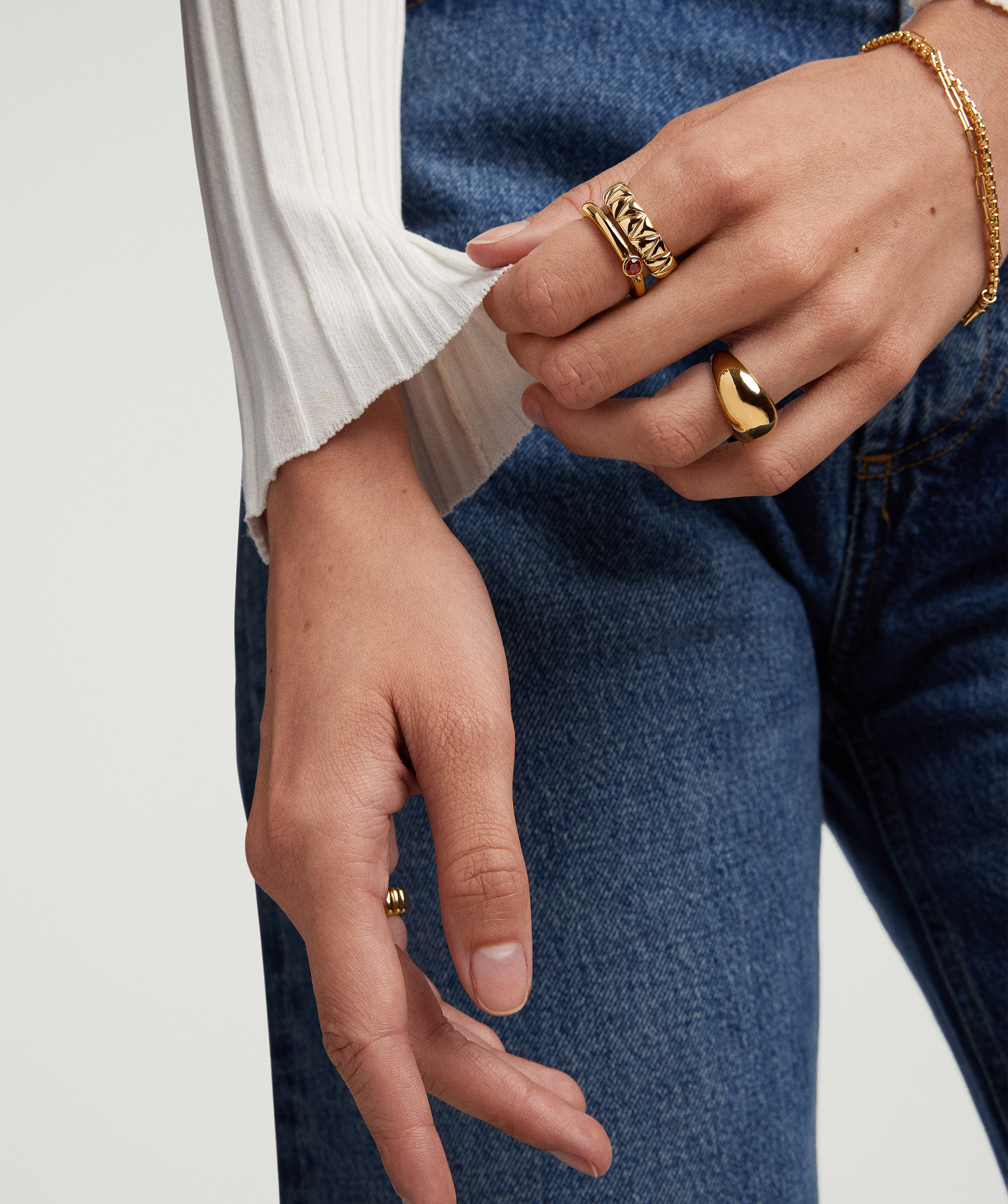 Gemstone Stacker Garnet