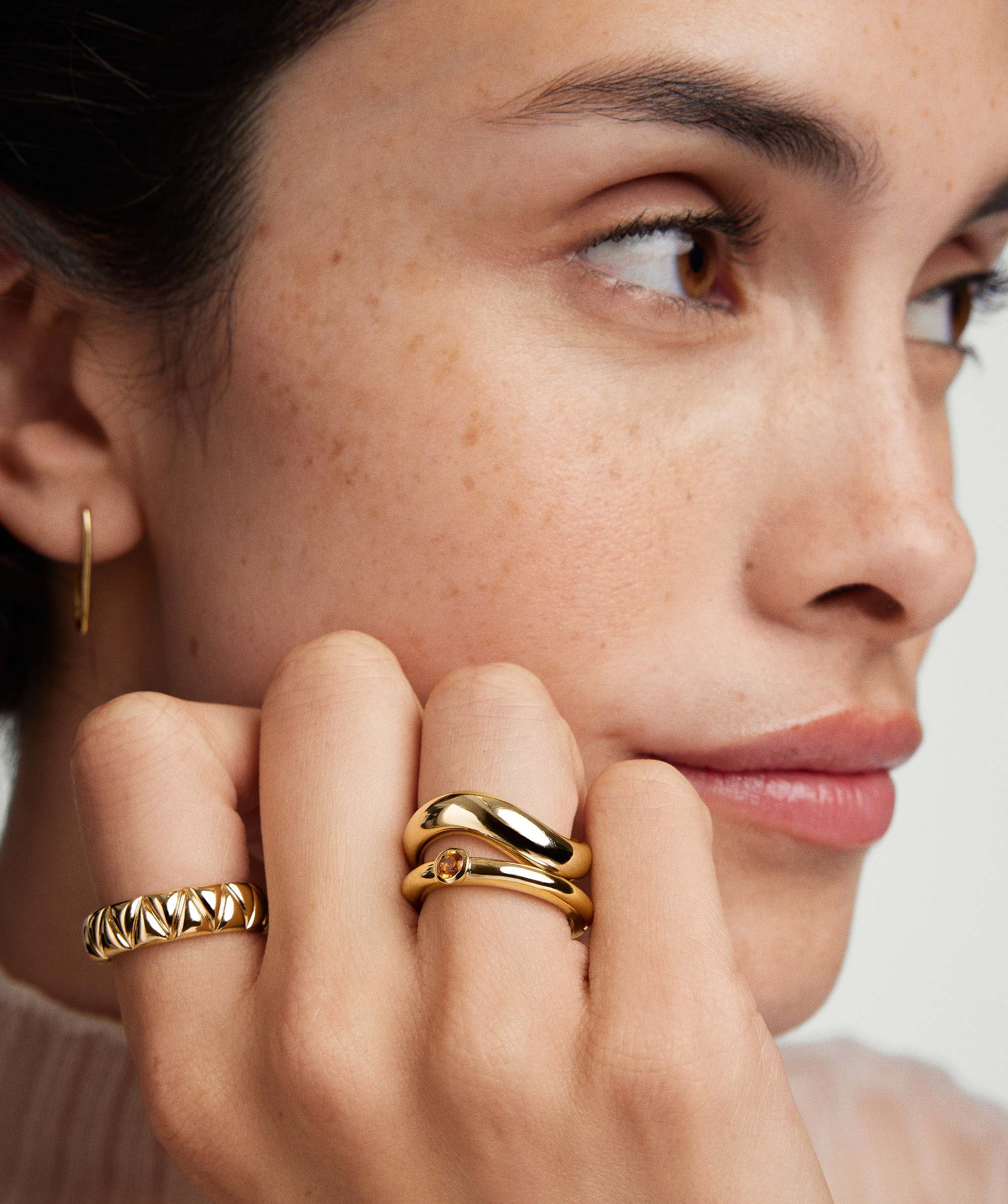 Gemstone Stacker Orange Citrine