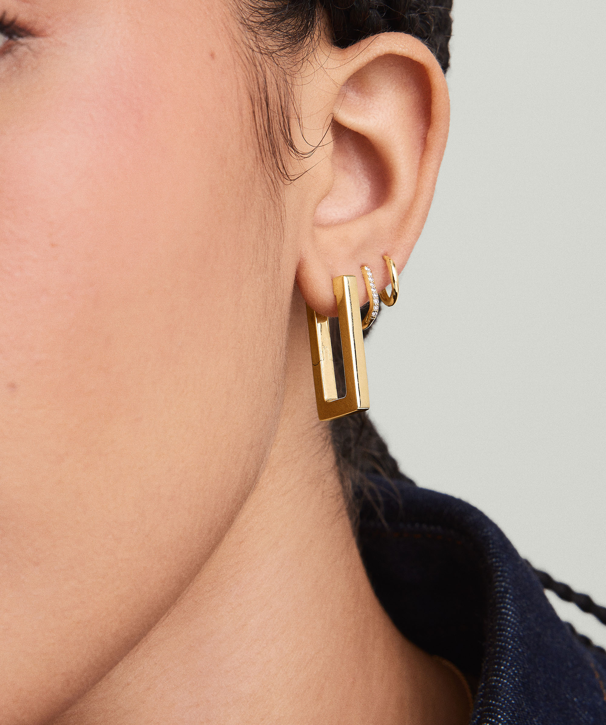 Block Oversized Hoops