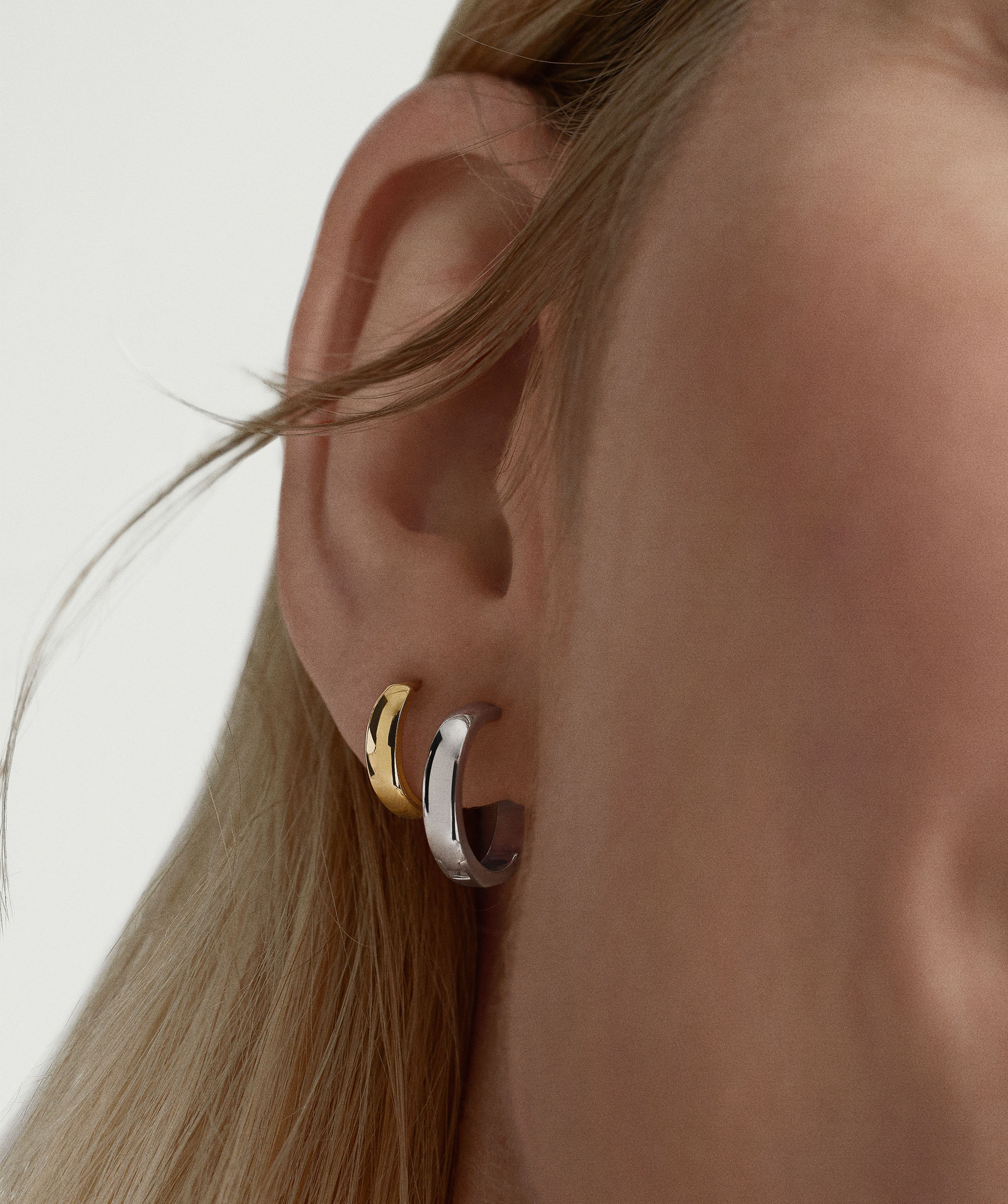Bold Small Hoops Silver