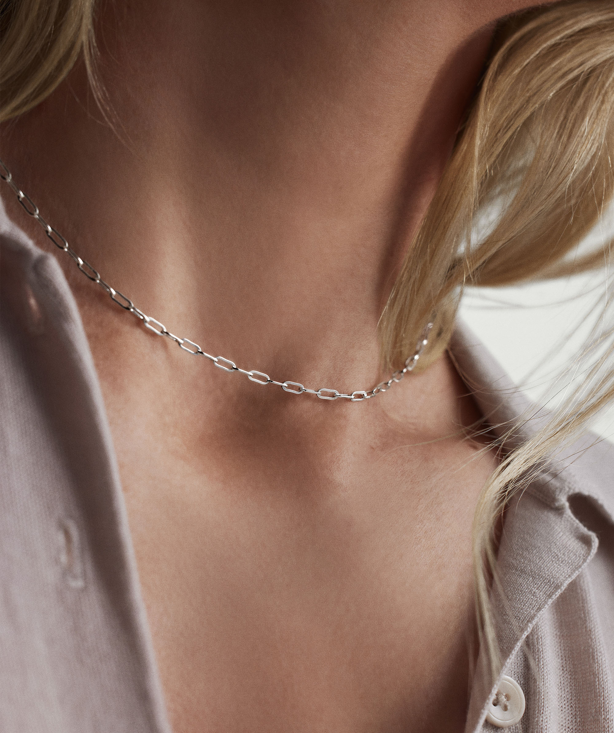 Boyfriend Bold Chain Necklace Siver