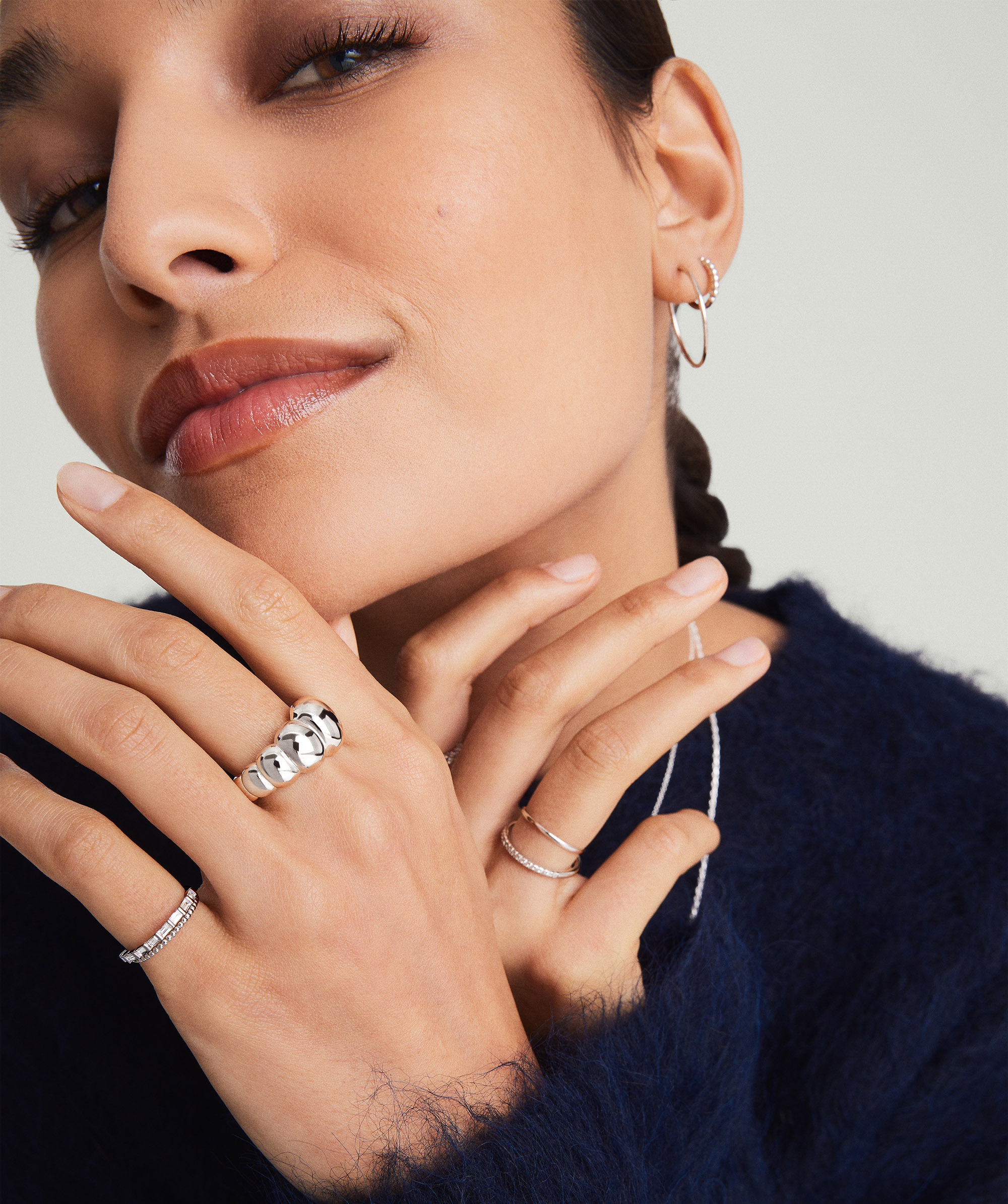 Inflated Charlotte Ring Silver