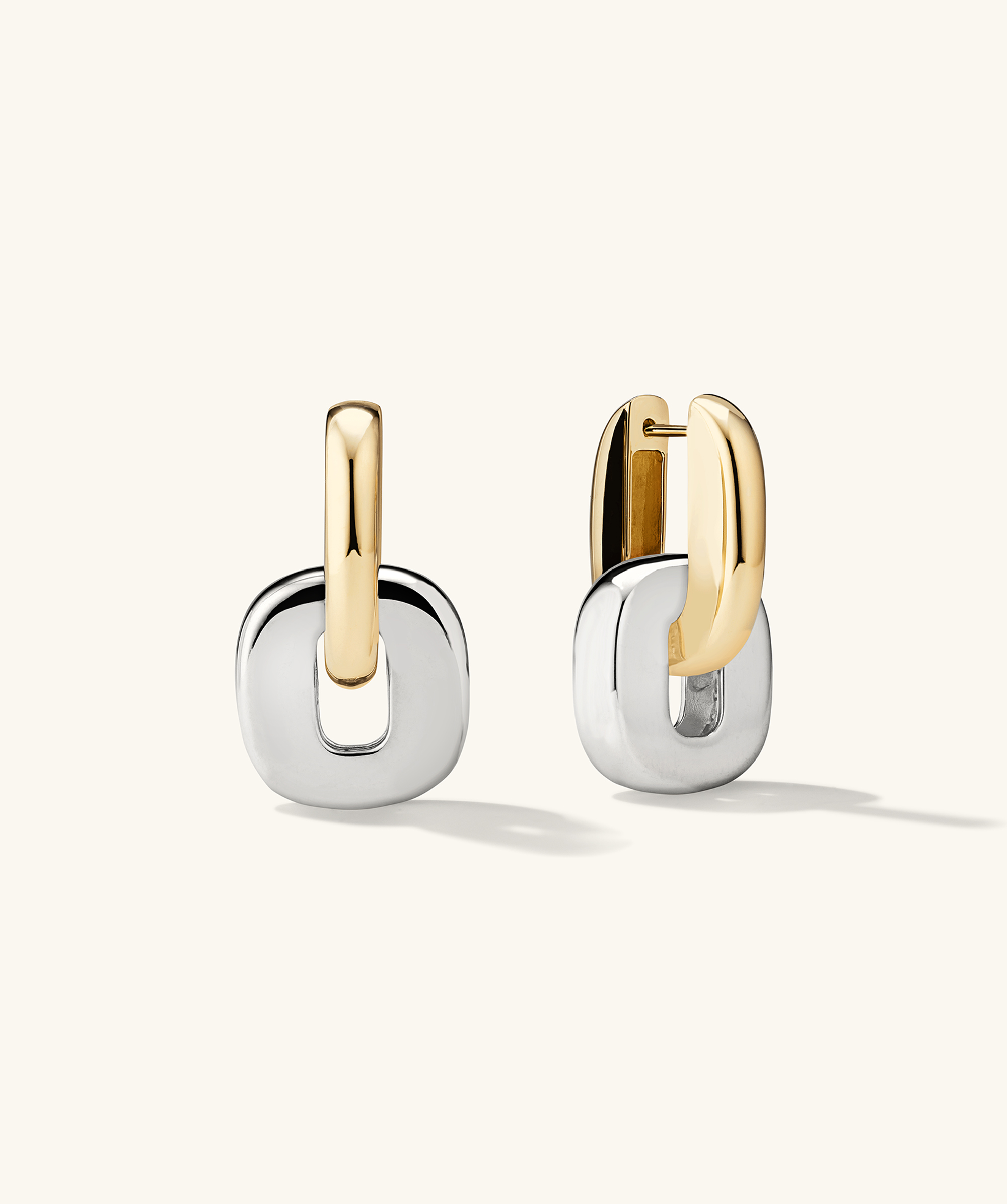 The New Hoop Vermeil Hoop Silver Charm