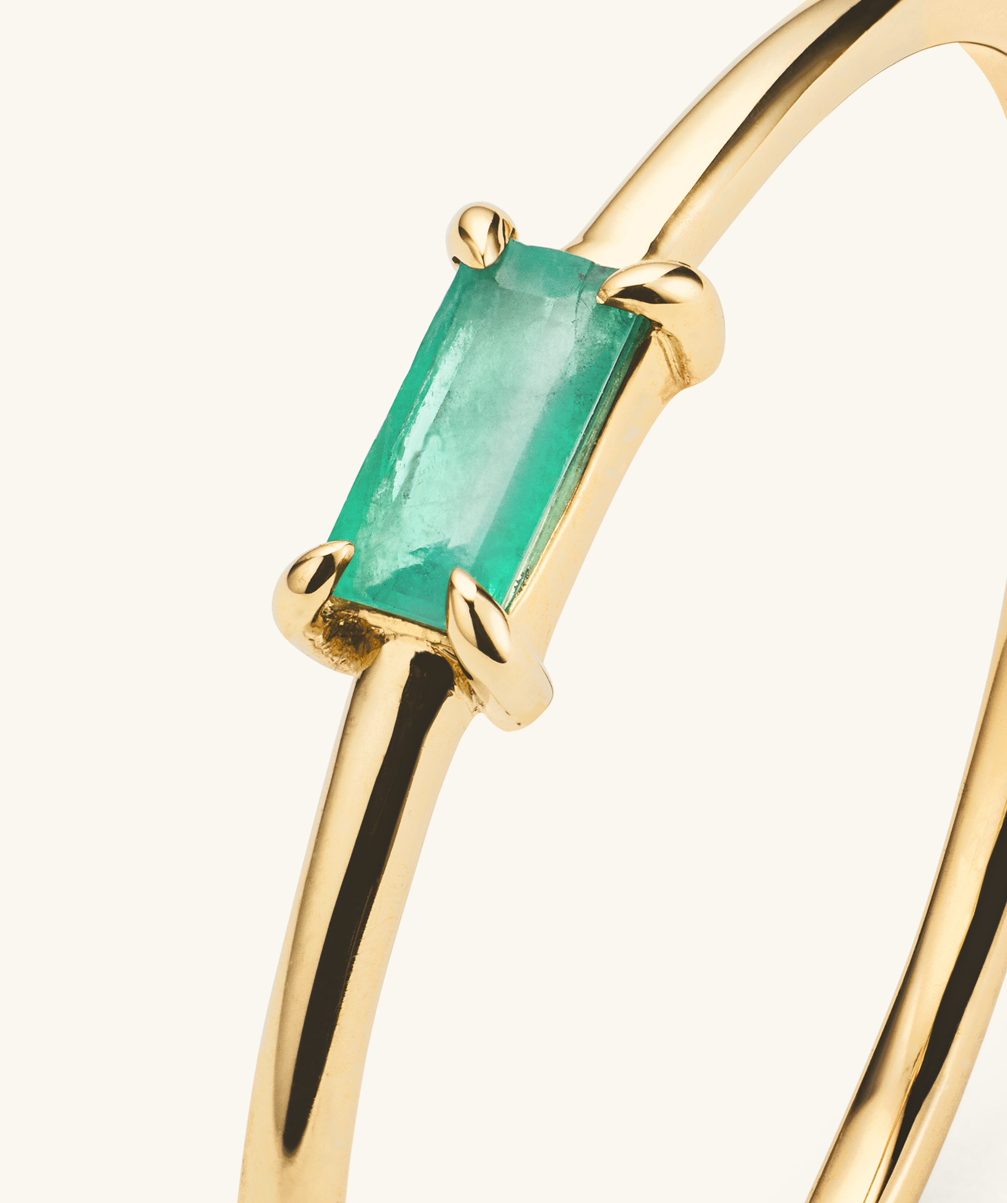 Baguette Emerald Stacker Ring