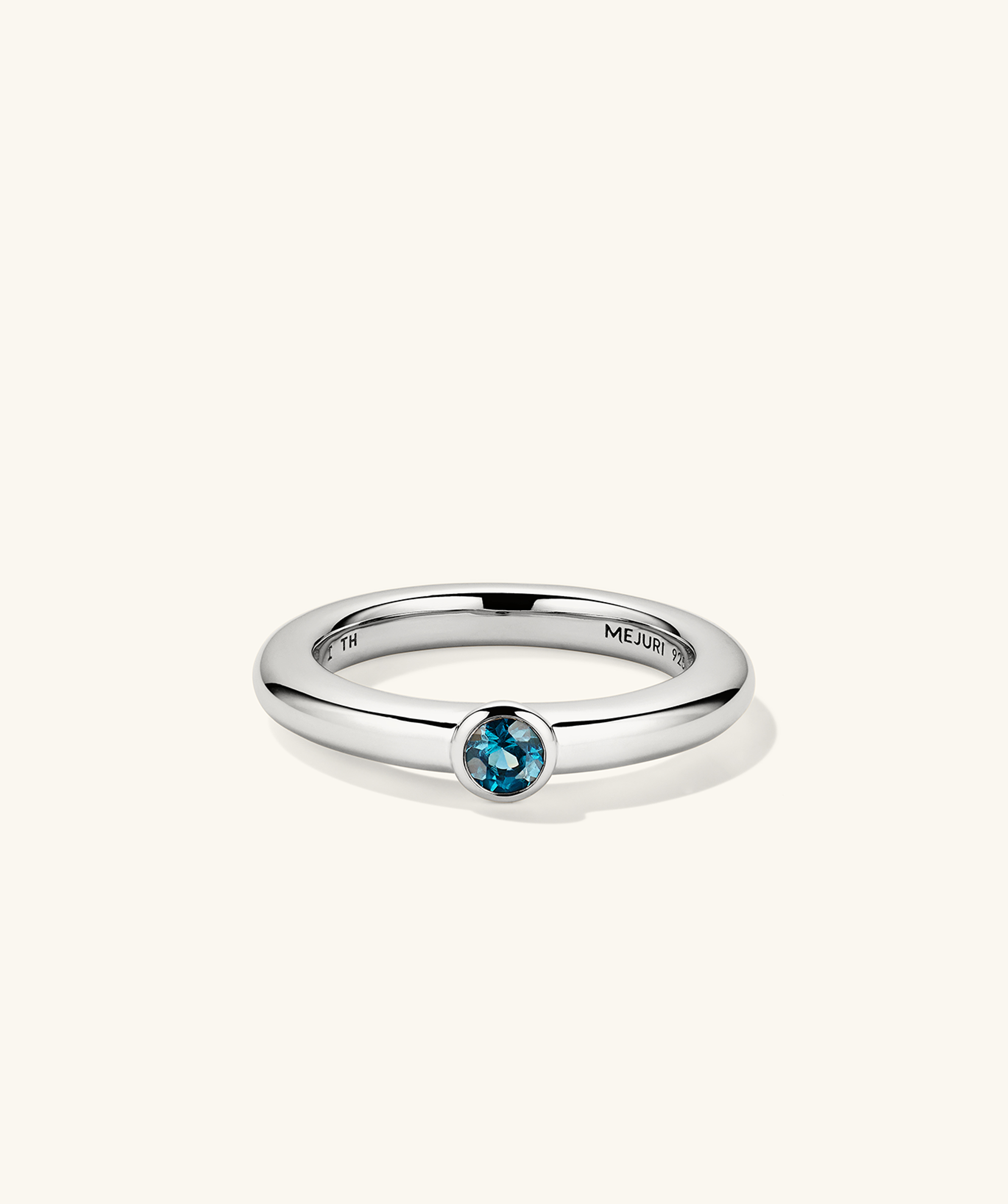 Gemstone Stacker London Blue Topaz