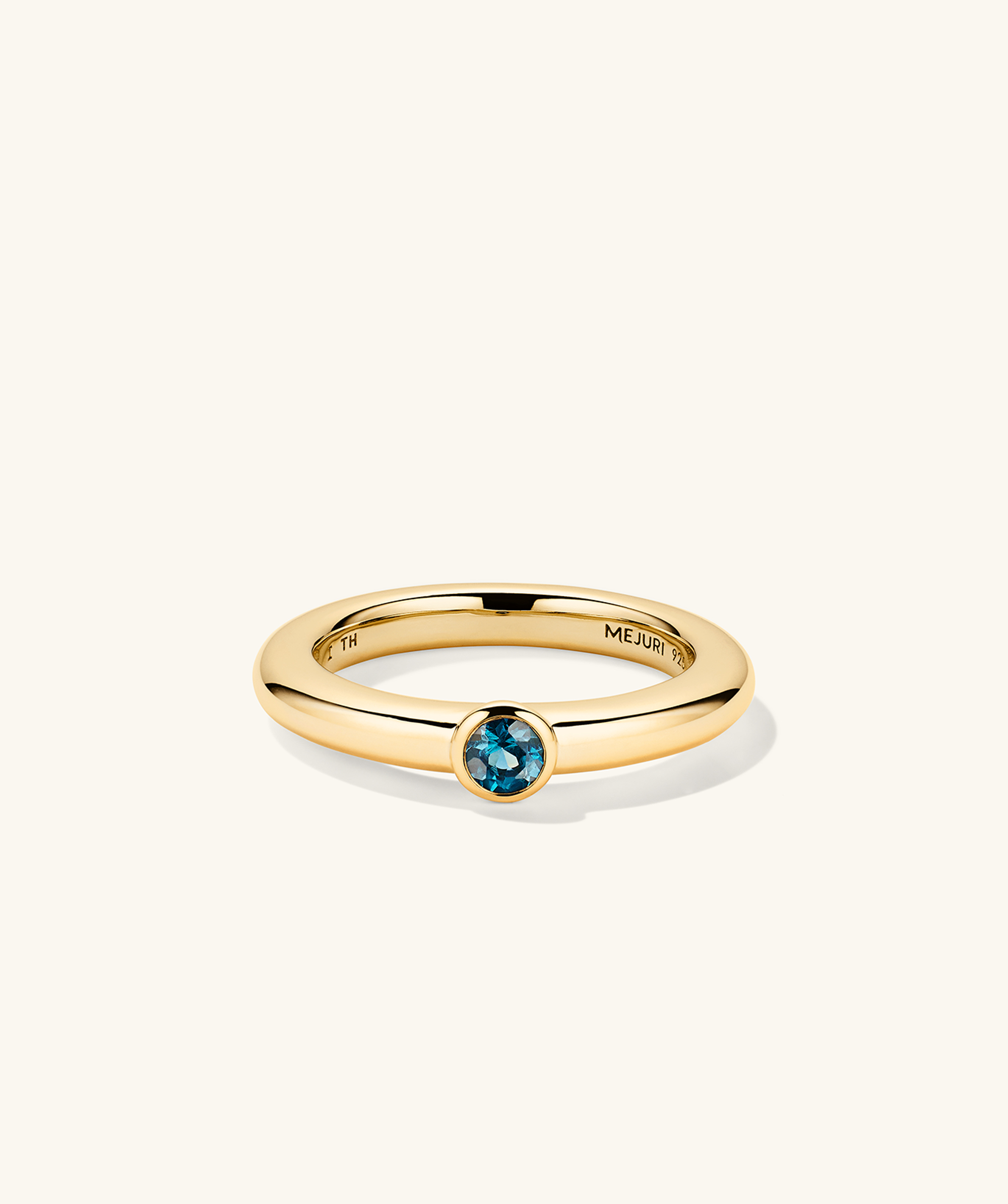 Gemstone Stacker London Blue Topaz